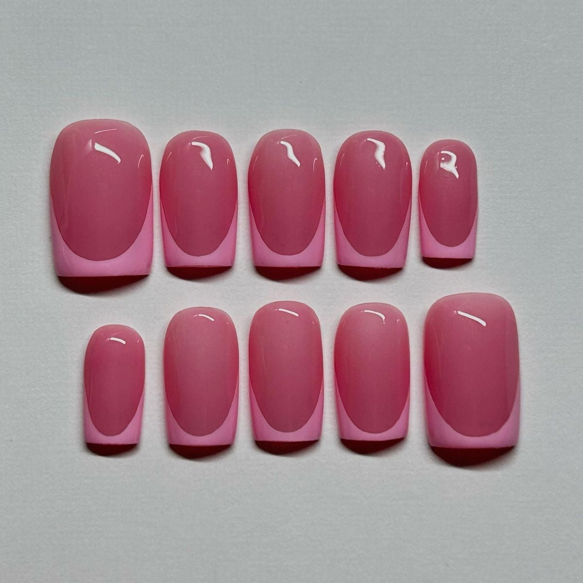 Pink Petal French Press-On Nails